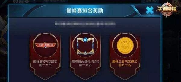 王者荣耀巅峰赛边框含义？代表什么荣誉？